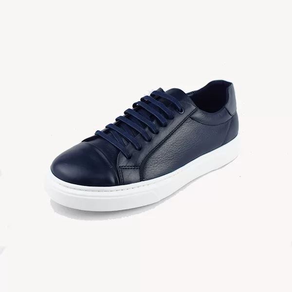 Basket pour homme 328 bleu cuir ..........    sandale médicale femme confortable Maroc